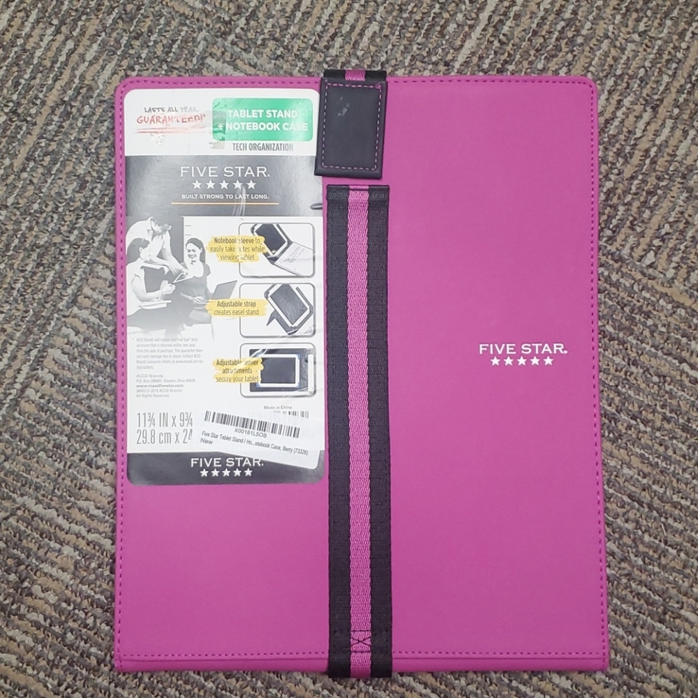 Five Star Tablet Stand and Notebook Case